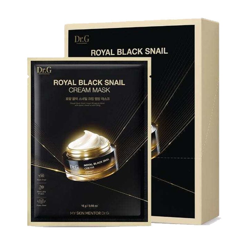 Buy Dr.G Royal Black Snail Cream Mask 16g at Lila Beauty - Korean and Japanese Beauty Skincare and Makeup Cosmetics