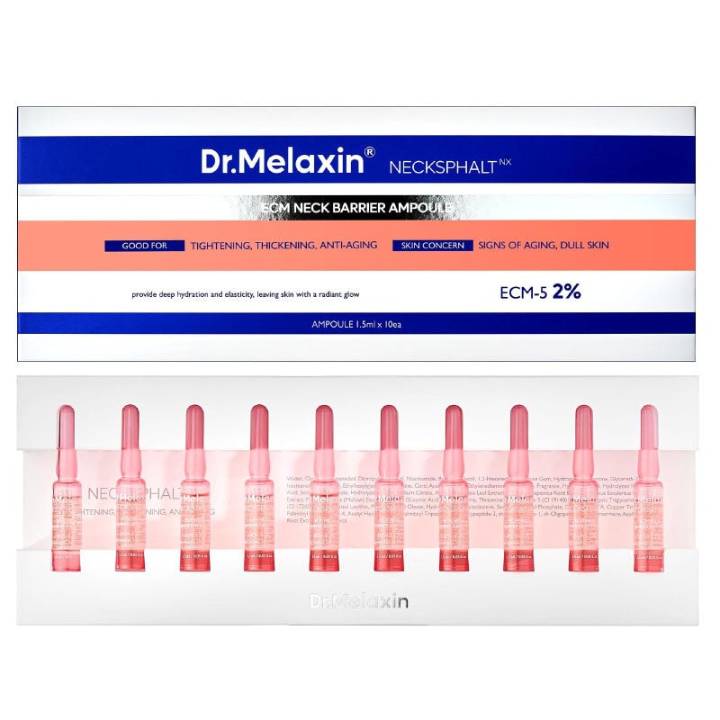 Buy Dr.Melaxin Necksphalt ECM Ceramide Neck Serum 1.5ml 1 Box (10pcs) at Lila Beauty - Korean and Japanese Beauty Skincare and Makeup Cosmetics