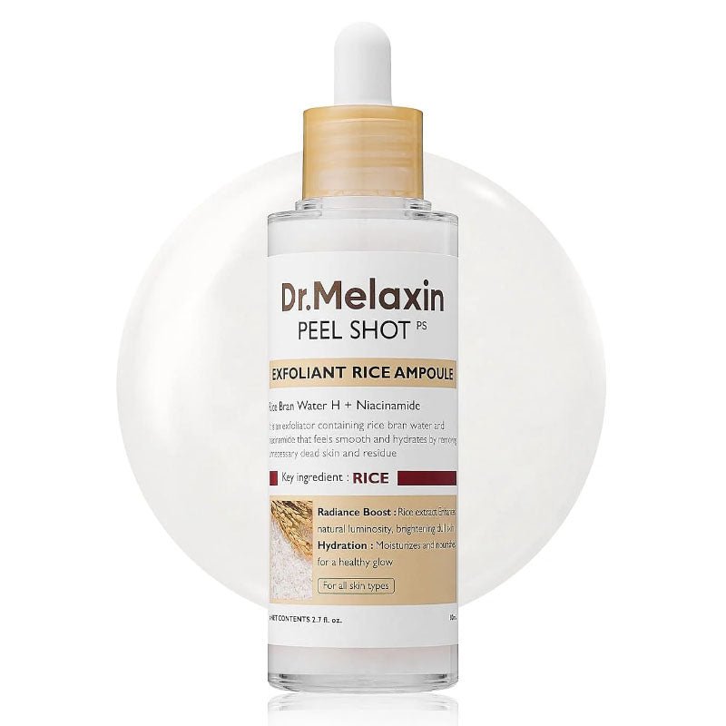 Buy Dr.Melaxin Peel Shot Exfoliating White Rice Ampoule 80ml at Lila Beauty - Korean and Japanese Beauty Skincare and Makeup Cosmetics