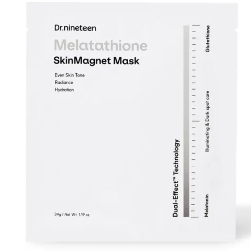 Buy Dr.nineteen Melatathione Skin Magnet Mask 34g at Lila Beauty - Korean and Japanese Beauty Skincare and Makeup Cosmetics