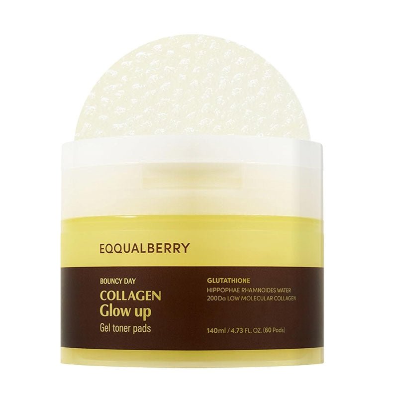 Buy Eqqualberry Collagen Glow Up Gel Toner Pads (60 sheets) at Lila Beauty - Korean and Japanese Beauty Skincare and Makeup Cosmetics