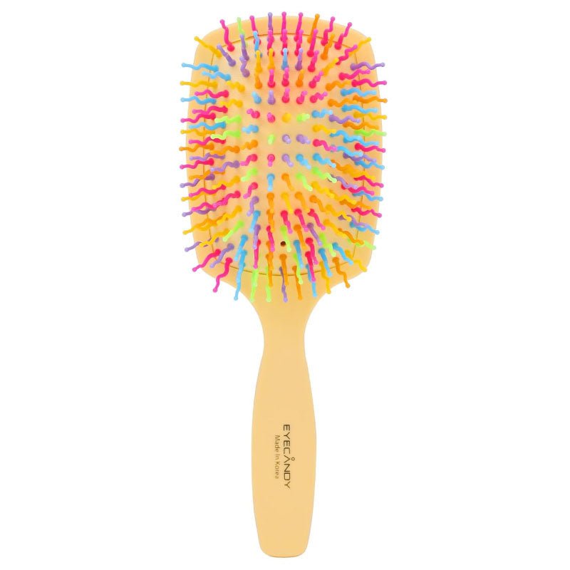 Buy Eyecandy Rainbow Volume S Paddle Brush (Banana Milk) at Lila Beauty - Korean and Japanese Beauty Skincare and Makeup Cosmetics