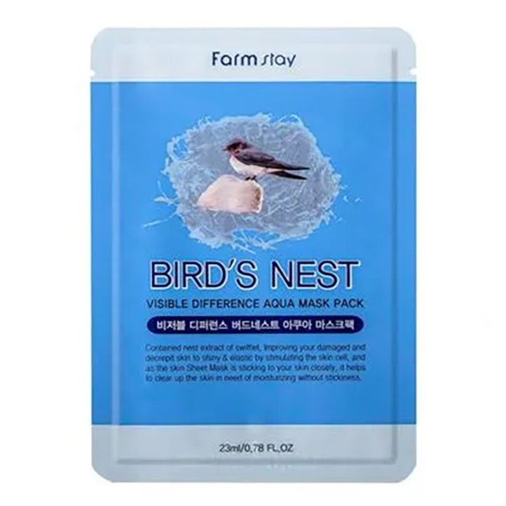 Buy Farmstay Visible Difference Birds Nest Aqua Mask Pack (1 Mask) at Lila Beauty - Korean and Japanese Beauty Skincare and Makeup Cosmetics
