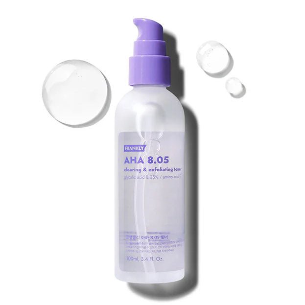 Buy Frankly AHA 8.05% Clearing & Refining Toner 100ml at Lila Beauty - Korean and Japanese Beauty Skincare and Makeup Cosmetics