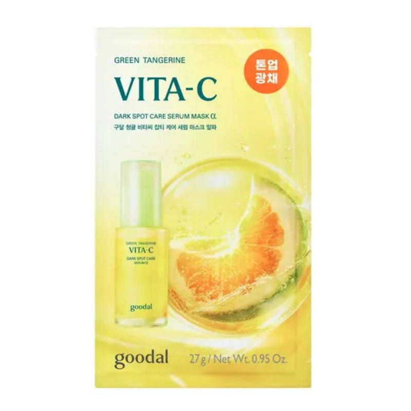 Buy Goodal Green Tangerine Vita-C Dark Spot Care Serum Sheet Mask Alpha 27g at Lila Beauty - Korean and Japanese Beauty Skincare and Makeup Cosmetics
