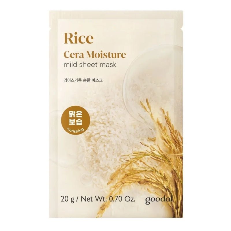 Buy Goodal Rice Cera Moisture Mild Sheet Mask 20g at Lila Beauty - Korean and Japanese Beauty Skincare and Makeup Cosmetics