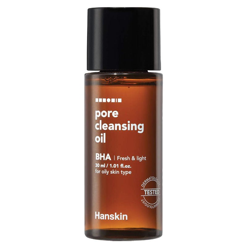 Buy Hanskin Pore Cleansing Oil BHA (Mini) 30ml at Lila Beauty - Korean and Japanese Beauty Skincare and Makeup Cosmetics