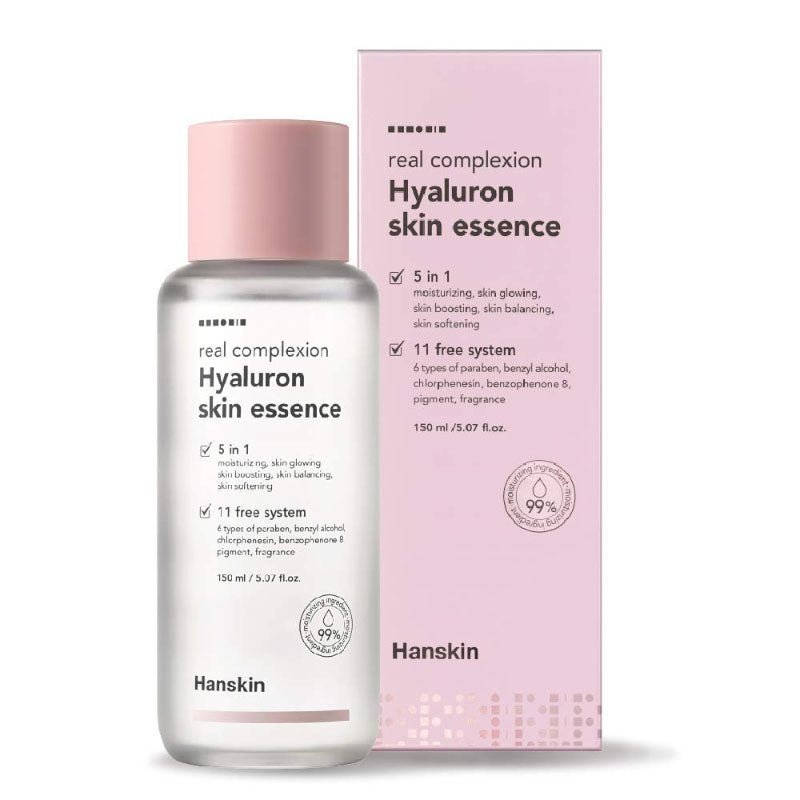 Buy Hanskin Real Complexion Hyaluron Skin Essence 150ml at Lila Beauty - Korean and Japanese Beauty Skincare and Makeup Cosmetics