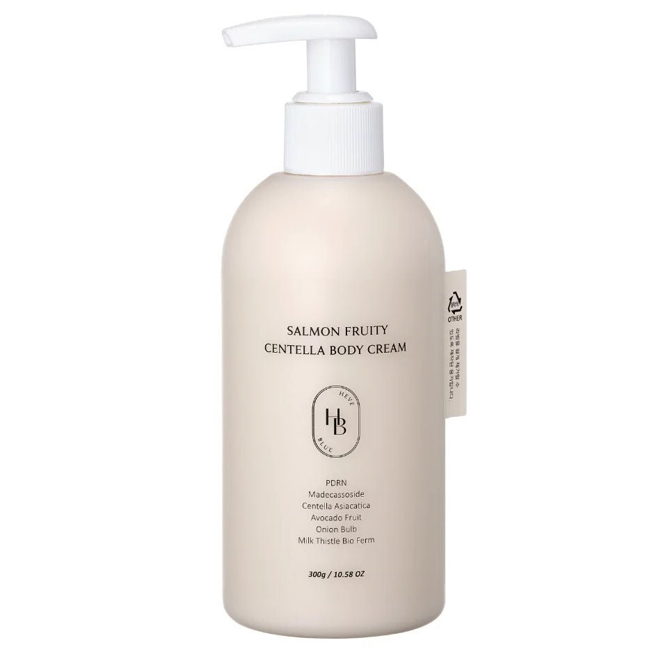 Buy Heveblue Salmon Fruity Centella Body Cream 300g at Lila Beauty - Korean and Japanese Beauty Skincare and Makeup Cosmetics