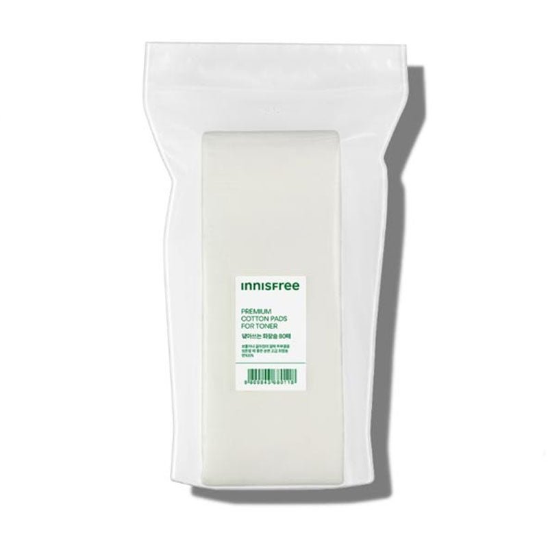 Buy Innisfree Premium Cotton Pads For Toner (80 pcs) at Lila Beauty - Korean and Japanese Beauty Skincare and Makeup Cosmetics