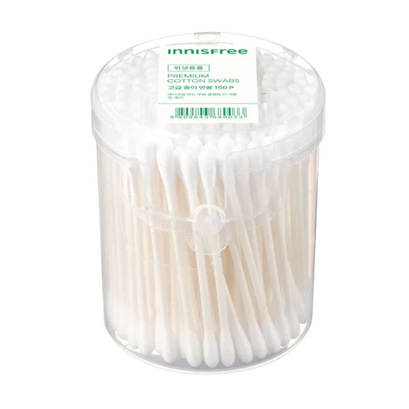 Buy Innisfree Premium Cotton Swabs (150 pcs) at Lila Beauty - Korean and Japanese Beauty Skincare and Makeup Cosmetics
