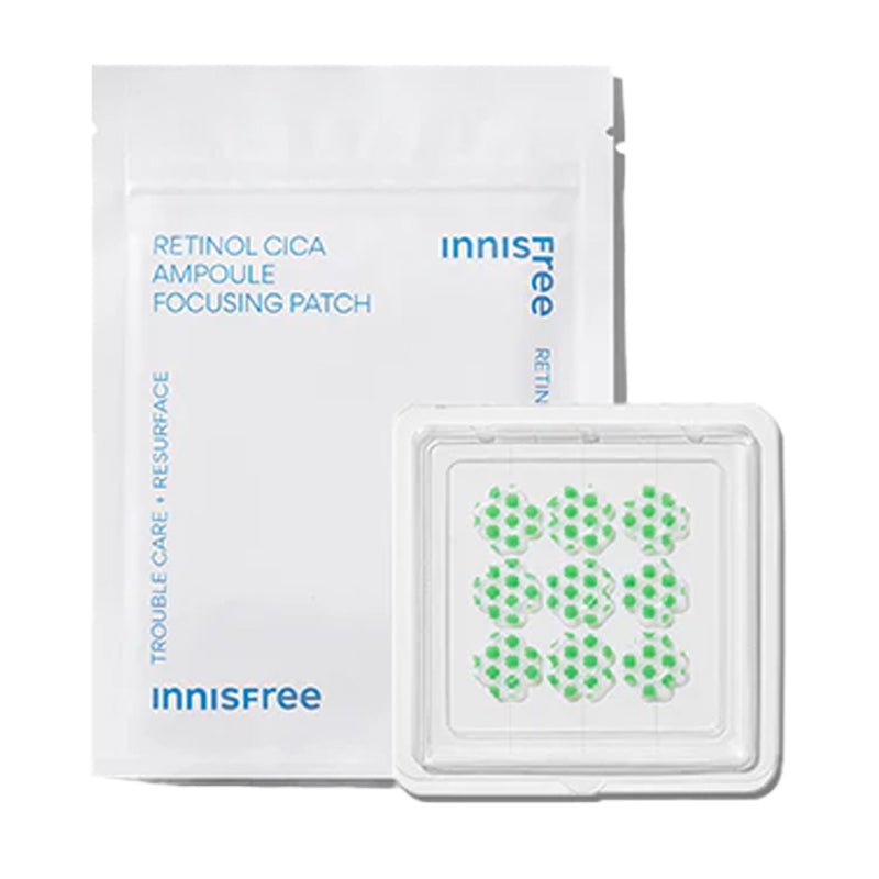 Buy Innisfree Retinol Cica Ampoule Focusing Patch (9 Patches) at Lila Beauty - Korean and Japanese Beauty Skincare and Makeup Cosmetics