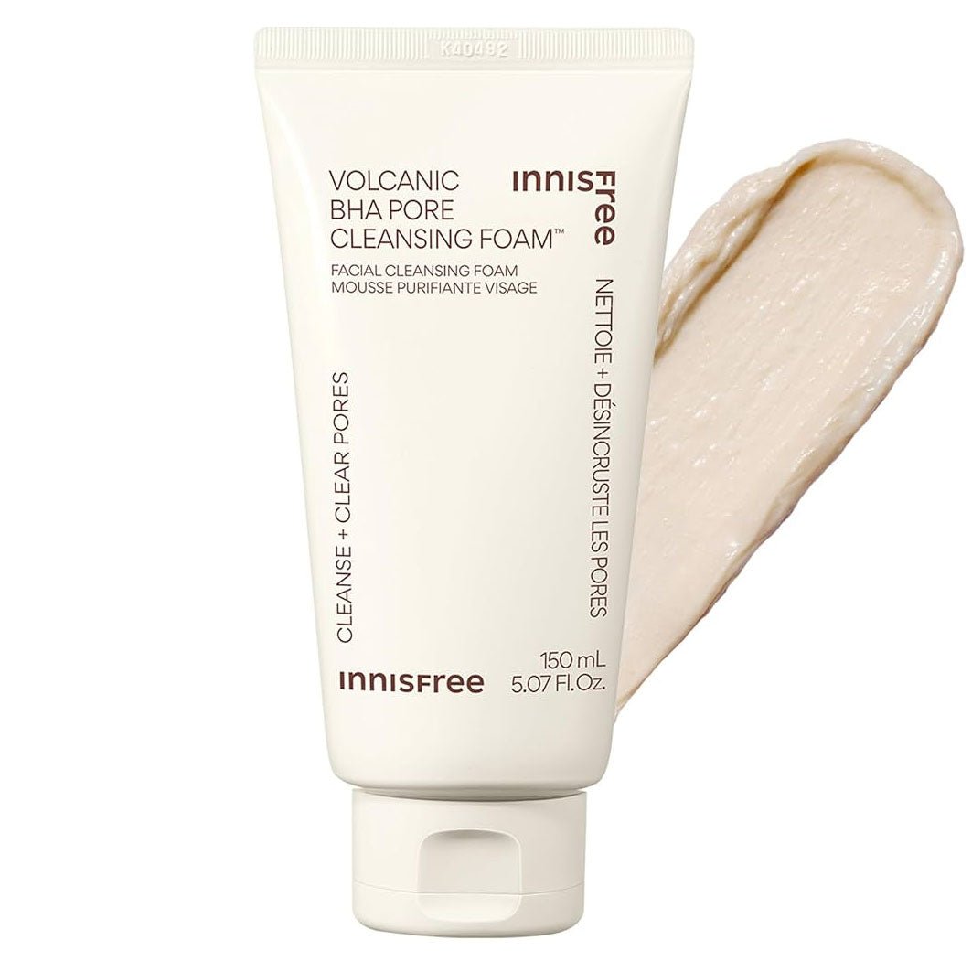 Buy Innisfree Volcanic BHA Pore Cleansing Foam 150g at Lila Beauty - Korean and Japanese Beauty Skincare and Makeup Cosmetics