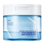 Buy Isntree Ultra-Low Molecular Hyaluronic Acid Zinc Cooling Pad (60ea) at Lila Beauty - Korean and Japanese Beauty Skincare and Makeup Cosmetics