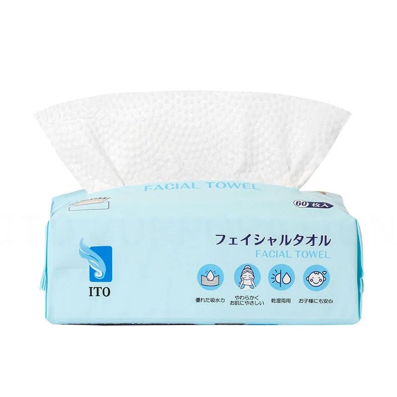 Buy ITO ITO Facial Towels (60 pieces) at Lila Beauty - Korean and Japanese Beauty Skincare and Makeup Cosmetics