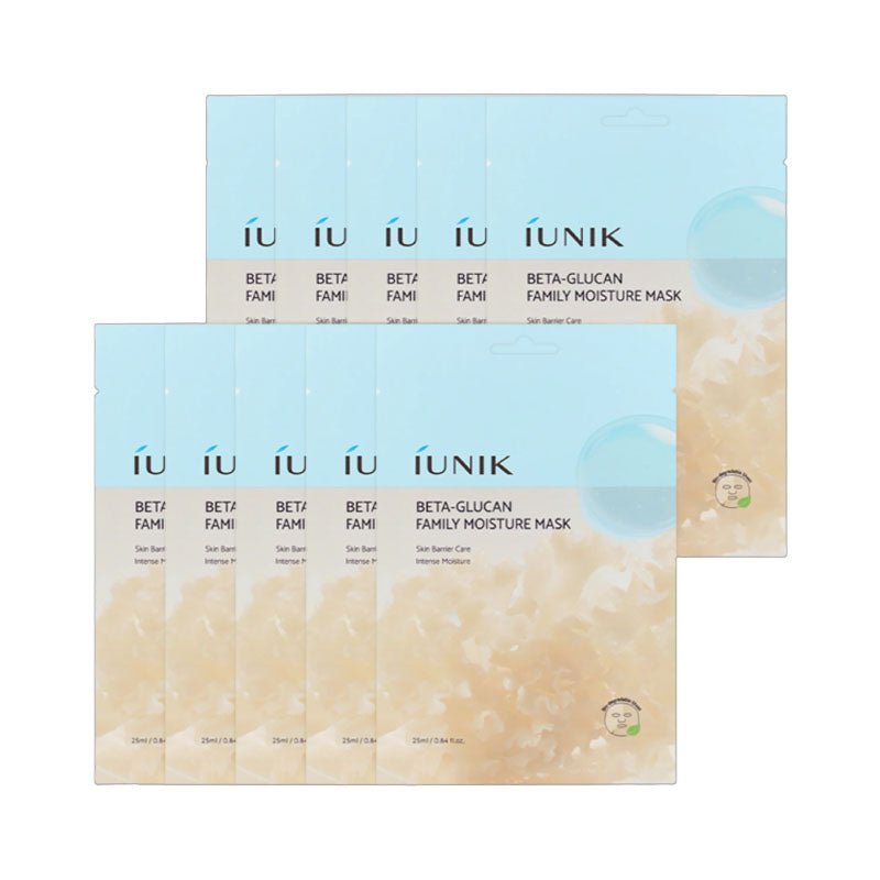 Buy iUNIK Beta-Glucan Family Moisture Mask 25ml at Lila Beauty - Korean and Japanese Beauty Skincare and Makeup Cosmetics