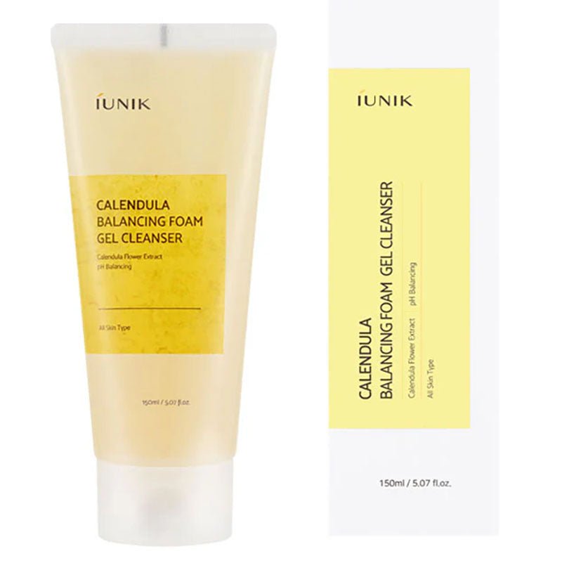 Buy iUNIK Calendula Balancing Foam Gel Cleanser 150ml at Lila Beauty - Korean and Japanese Beauty Skincare and Makeup Cosmetics