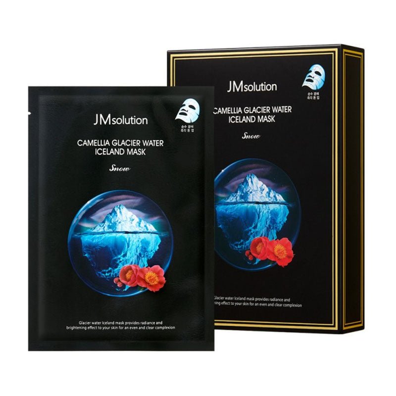 Buy JMsolution Camellia Glacier Water Iceland Snow Mask Snow (10 Sheets) (Short Expiry 18/12/2026) at Lila Beauty - Korean and Japanese Beauty Skincare and Makeup Cosmetics