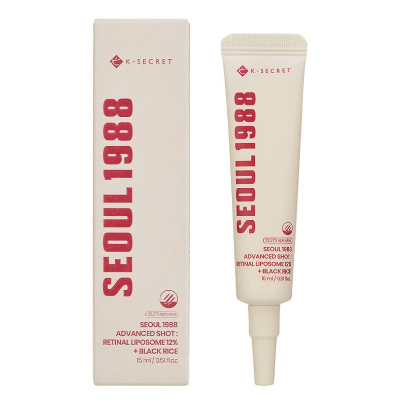 Buy K-Secret SEOUL 1988 Advanced Shot: Retinal Liposome 12% + Black Rice 15ml at Lila Beauty - Korean and Japanese Beauty Skincare and Makeup Cosmetics