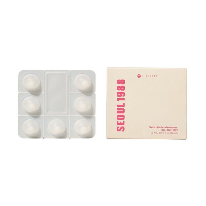 Buy K-Secret Seoul 1988 Boosting Ball : Collagen 100% (0.0012oz * 7 capsules) at Lila Beauty - Korean and Japanese Beauty Skincare and Makeup Cosmetics