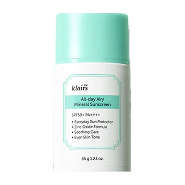 Buy Klairs All - Day Airy Mineral Sunscreen 35g at Lila Beauty - Korean and Japanese Beauty Skincare and Makeup Cosmetics