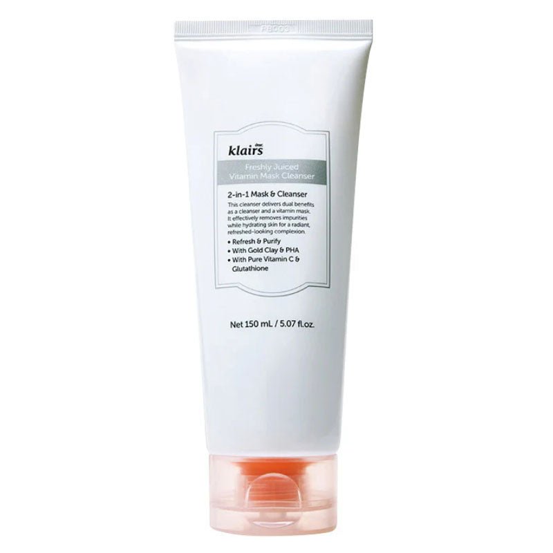 Buy Klairs Freshly Juiced Vitamin Mask Cleanser 150ml at Lila Beauty - Korean and Japanese Beauty Skincare and Makeup Cosmetics