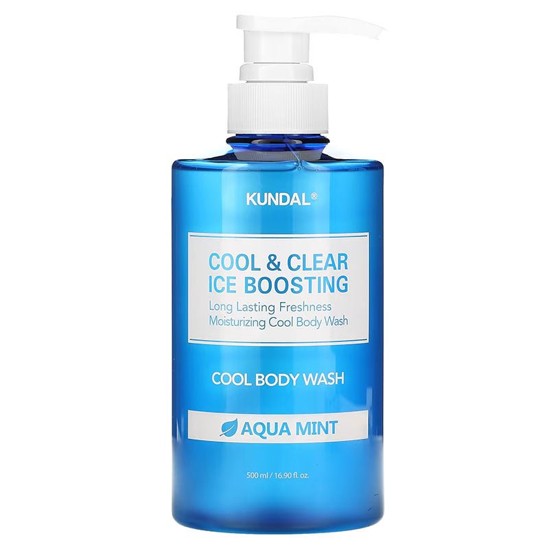 Buy Kundal Cool & Clear Ice Boosting Cool Body Wash 500ml Aqua Mint at Lila Beauty - Korean and Japanese Beauty Skincare and Makeup Cosmetics