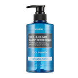 Buy Kundal Cool & Clear Scalp Refreshing Pure Natural Balancing Shampoo 500ml (Aqua Mint) at Lila Beauty - Korean and Japanese Beauty Skincare and Makeup Cosmetics