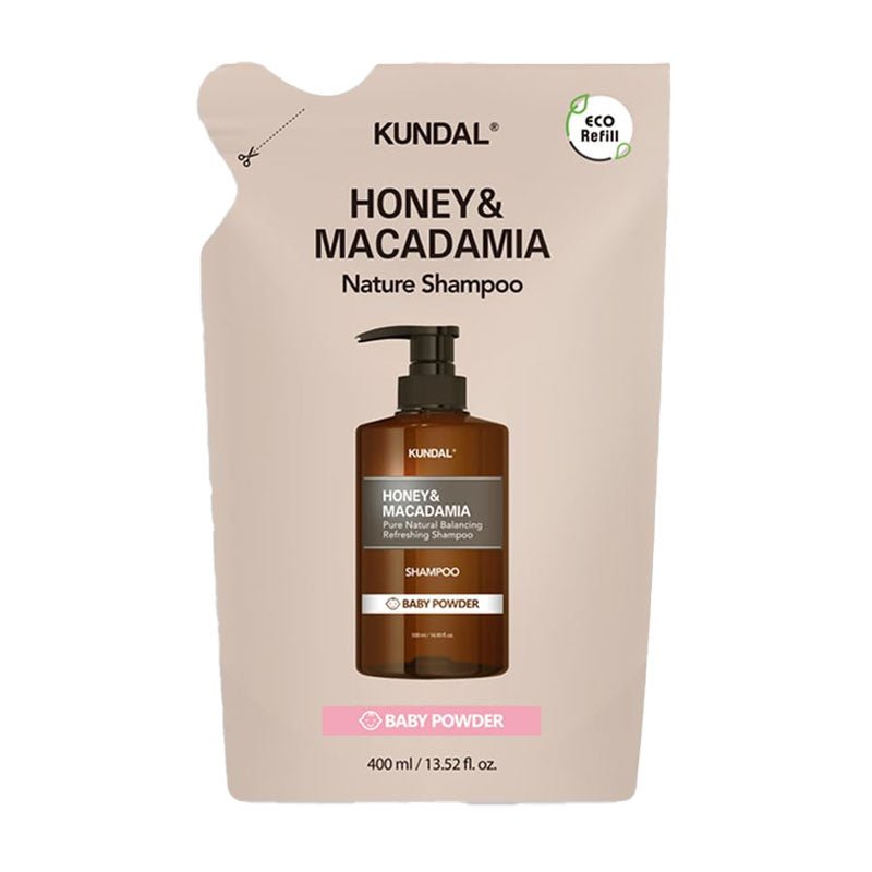 Buy Kundal Honey & Macadamia Nature Shampoo Refill 400ml at Lila Beauty - Korean and Japanese Beauty Skincare and Makeup Cosmetics