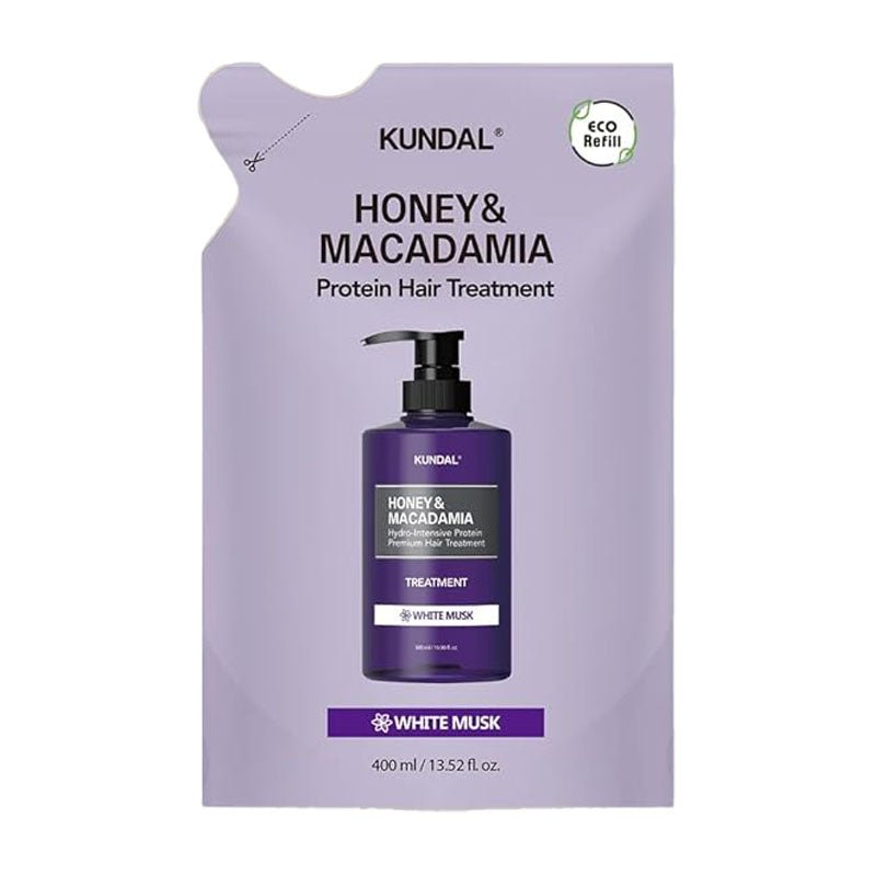 Buy Kundal Honey & Macadamia Protein Hair Treatment Refill 400ml at Lila Beauty - Korean and Japanese Beauty Skincare and Makeup Cosmetics