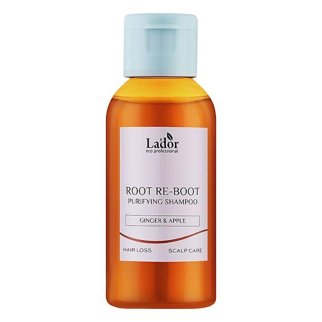 Buy La'dor Root Re - Boot Purifying Shampoo Ginger & Apple Mini 50ml at Lila Beauty - Korean and Japanese Beauty Skincare and Makeup Cosmetics