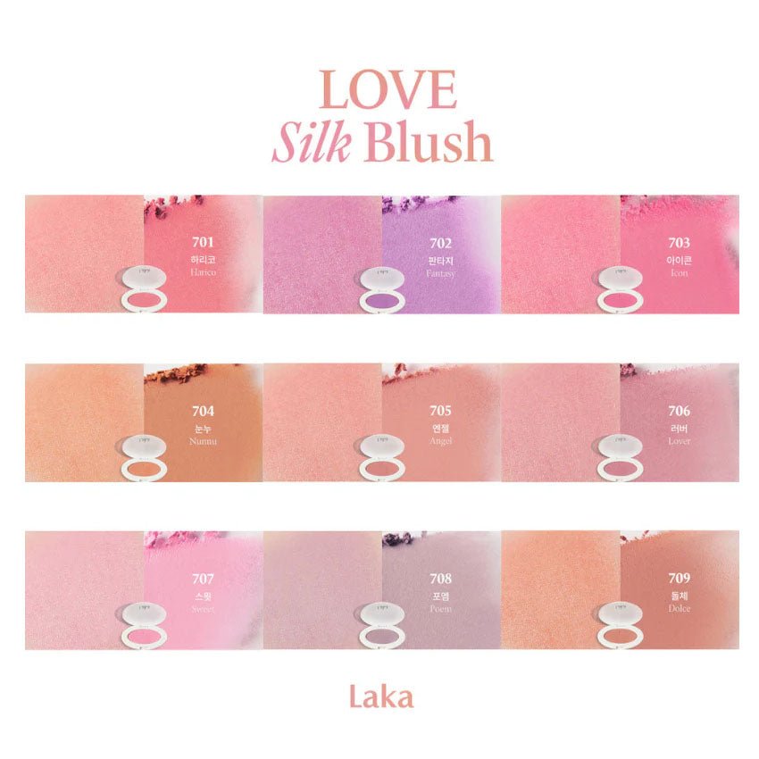 Buy Laka Love Silk Blush 5.2g at Lila Beauty - Korean and Japanese Beauty Skincare and Makeup Cosmetics