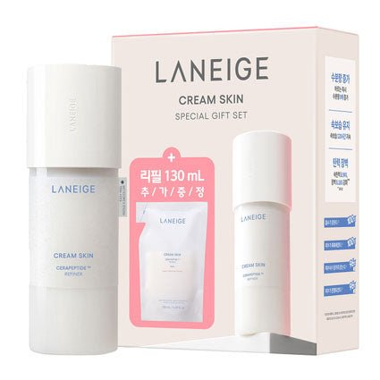 Buy Laneige Cream Skin Special Gift Set (170ml + 130ml Refill) at Lila Beauty - Korean and Japanese Beauty Skincare and Makeup Cosmetics