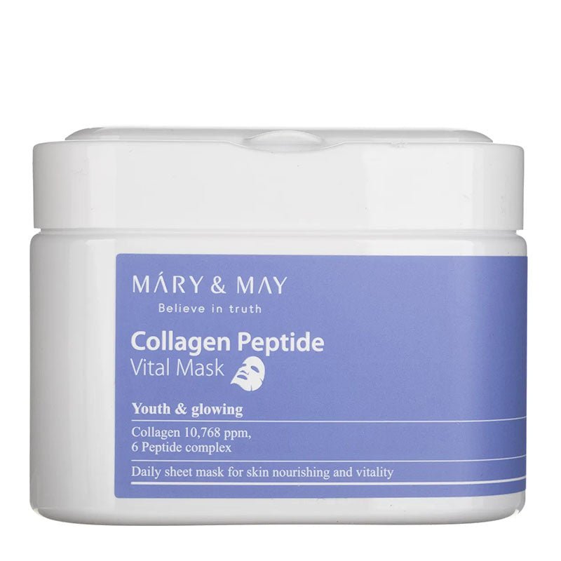 Buy Mary & May Collagen Peptide Vital Mask (30 pcs) (No Box) at Lila Beauty - Korean and Japanese Beauty Skincare and Makeup Cosmetics