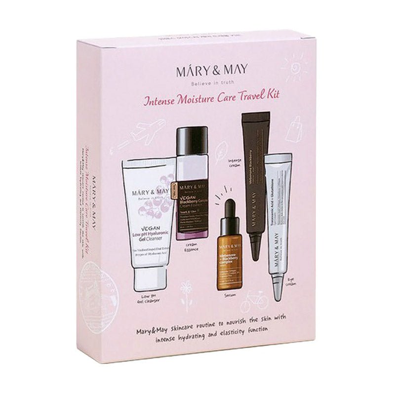 Buy Mary & May Intense Moisture Care Travel Kit (5pcs) at Lila Beauty - Korean and Japanese Beauty Skincare and Makeup Cosmetics