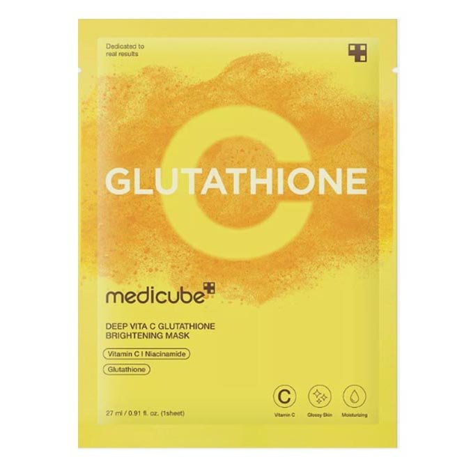 Buy Medicube Deep Vita C Glutathione Brightening Mask 27ml (Short Expiry 21/11/2026) at Lila Beauty - Korean and Japanese Beauty Skincare and Makeup Cosmetics