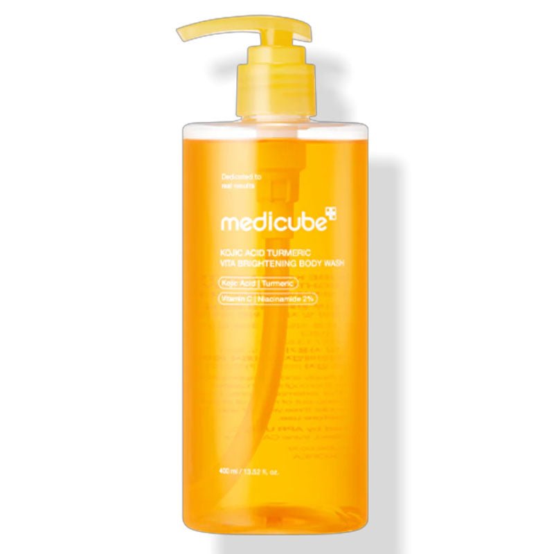 Buy Medicube Kojic Acid Turmeric Vita Brightening Body Wash 400ml at Lila Beauty - Korean and Japanese Beauty Skincare and Makeup Cosmetics