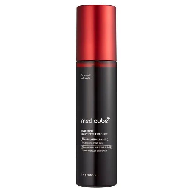 Buy Medicube Red Acne Body Peeling Shot 110g at Lila Beauty - Korean and Japanese Beauty Skincare and Makeup Cosmetics