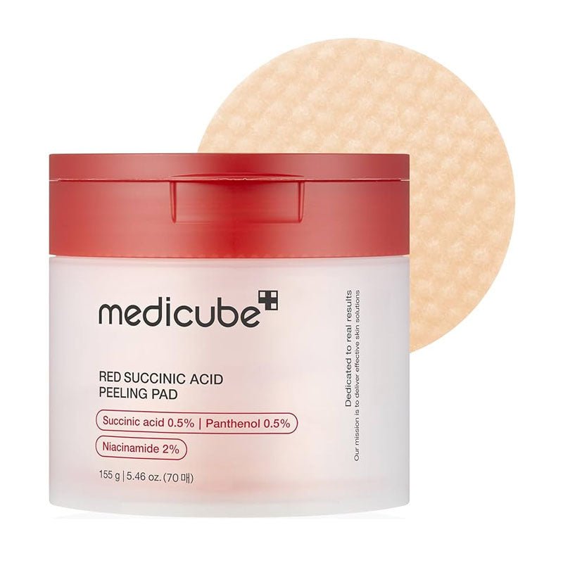 Buy Medicube Red Succinic Acid Peeling Pad (70 Pads) at Lila Beauty - Korean and Japanese Beauty Skincare and Makeup Cosmetics