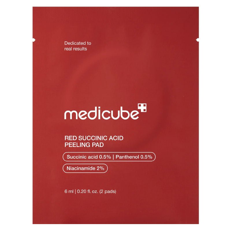 Buy Medicube Red Succinic Peeling Pad Trial Size (2 Pads) at Lila Beauty - Korean and Japanese Beauty Skincare and Makeup Cosmetics