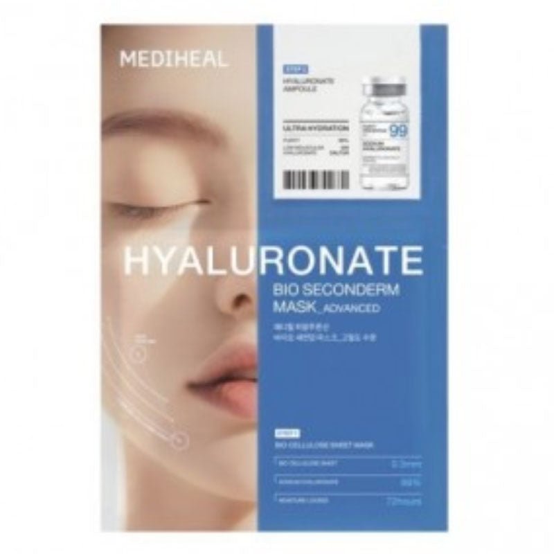 Buy Mediheal Hyaluronate Bio Seconderm Mask (Ampoule 4ml + Mask 23ml) at Lila Beauty - Korean and Japanese Beauty Skincare and Makeup Cosmetics