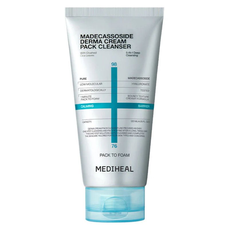 Buy Mediheal Madecassoside Derma Cream Pack Cleanser 120ml at Lila Beauty - Korean and Japanese Beauty Skincare and Makeup Cosmetics