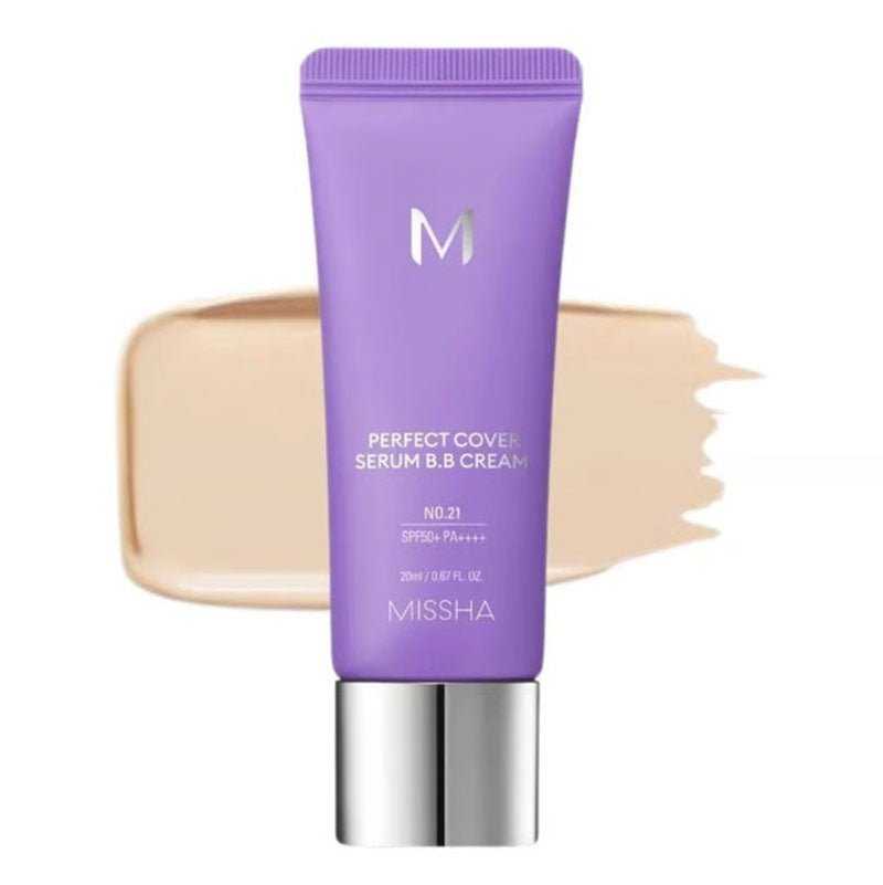 Buy Missha M Perfect Cover Serum BB Cream (Mini) 20ml at Lila Beauty - Korean and Japanese Beauty Skincare and Makeup Cosmetics
