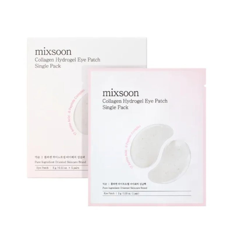 Buy Mixsoon Collagen Hydrogel Eye Patch Single Pack Set at Lila Beauty - Korean and Japanese Beauty Skincare and Makeup Cosmetics