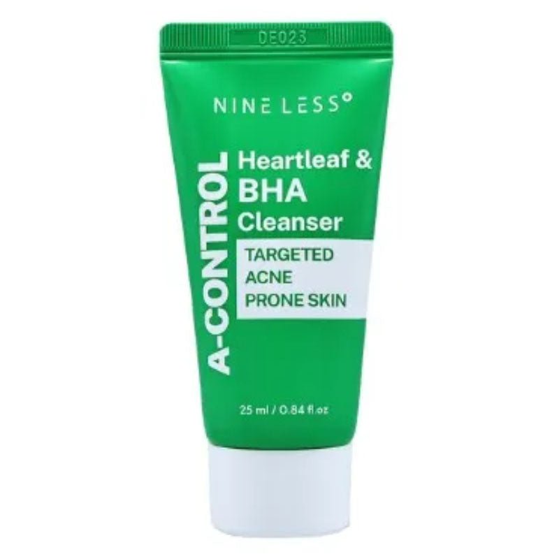 Buy Nine Less A-Control Heartleaf & BHA Cleanser Mini 25ml at Lila Beauty - Korean and Japanese Beauty Skincare and Makeup Cosmetics