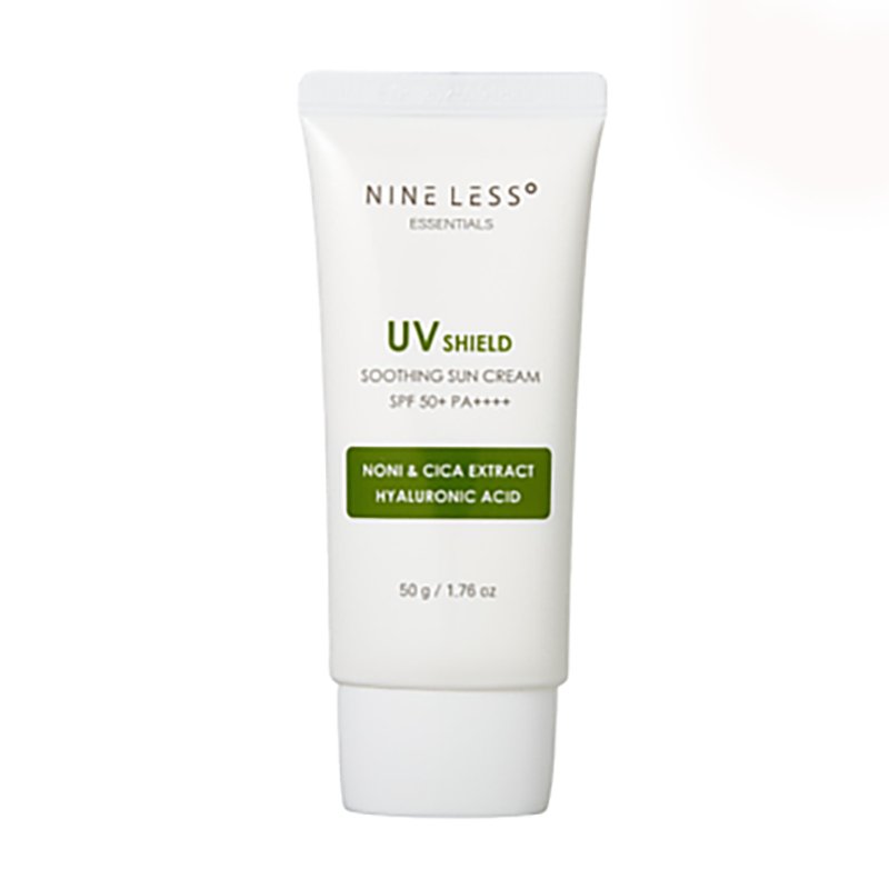 Buy Nine Less Essentials UV Shield Soothing Sun Cream 50g at Lila Beauty - Korean and Japanese Beauty Skincare and Makeup Cosmetics