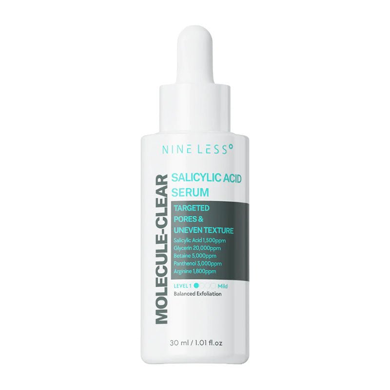 Buy Nine Less Molecule-Clear Salicylic Acid Serum 30ml at Lila Beauty - Korean and Japanese Beauty Skincare and Makeup Cosmetics