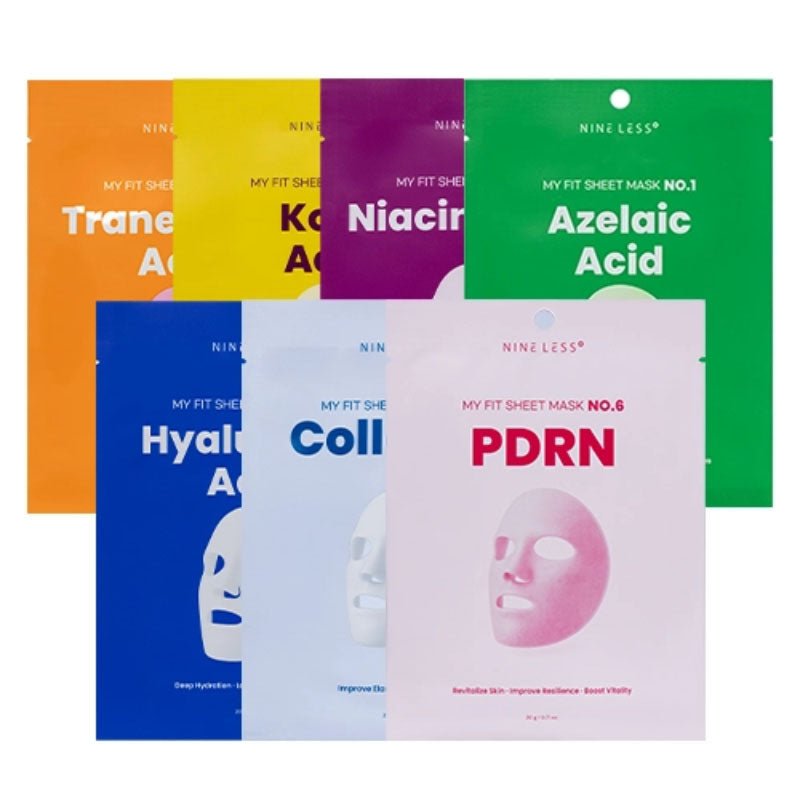 Buy Nine Less My Fit Sheet Mask 20g at Lila Beauty - Korean and Japanese Beauty Skincare and Makeup Cosmetics