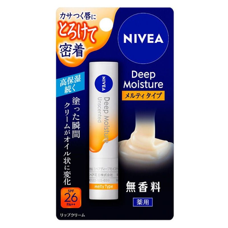 Buy Nivea Japan Deep Moisture Lip Melty Type 2.2g at Lila Beauty - Korean and Japanese Beauty Skincare and Makeup Cosmetics