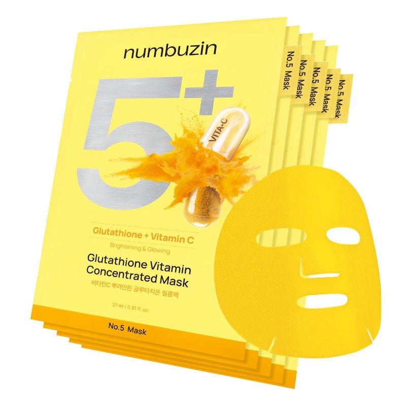 Buy Numbuzin Glutathione Vitamin Concentrated Mask 27ml at Lila Beauty - Korean and Japanese Beauty Skincare and Makeup Cosmetics